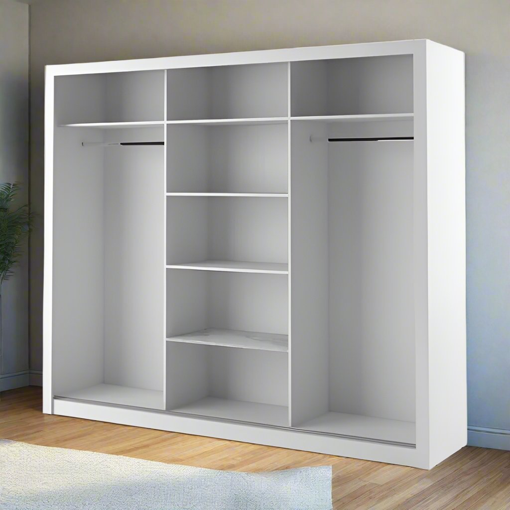 Sleek White Modern Wardrobe