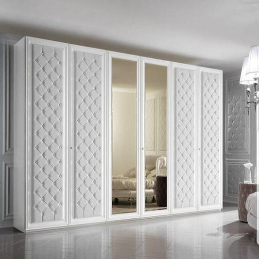 Stylish Wardrobe With Upholstered Doors