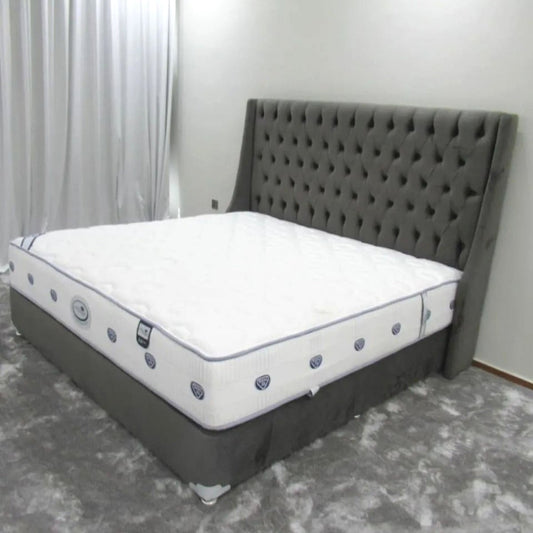 Modern finishUpholstered Bed