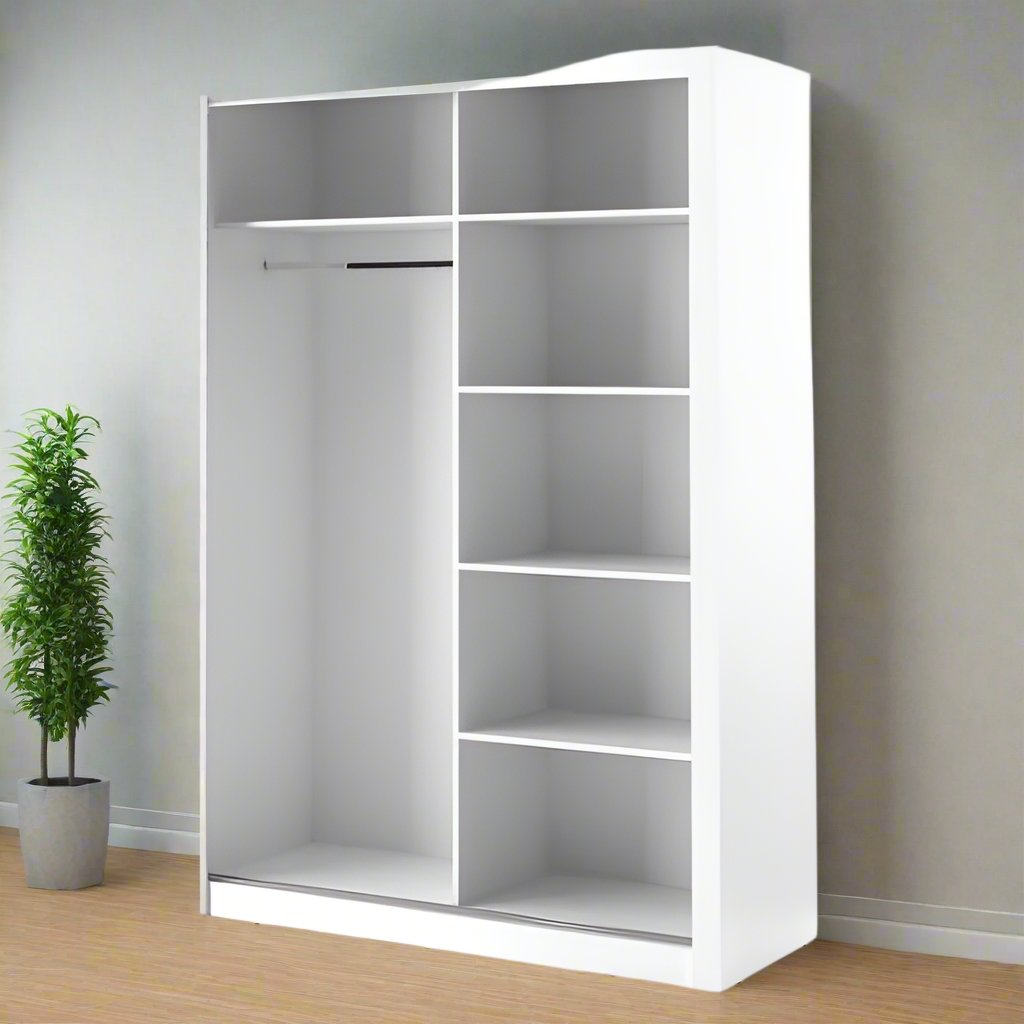 Trendy Wardrobe with Mirror