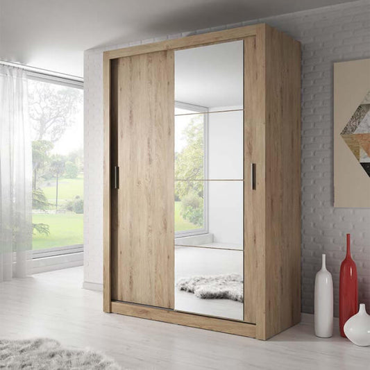 Modern Wooden Textured Wardrobe