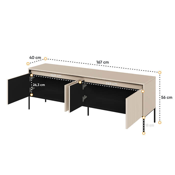 Stylish TV Cabinet With Storage